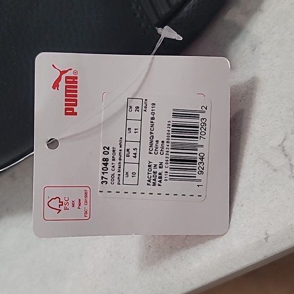 PUMA Men's Slides Black Size 11 - Picture 2 of 4